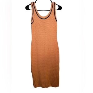 Vineyard Vines Orange Knit Midi Dress